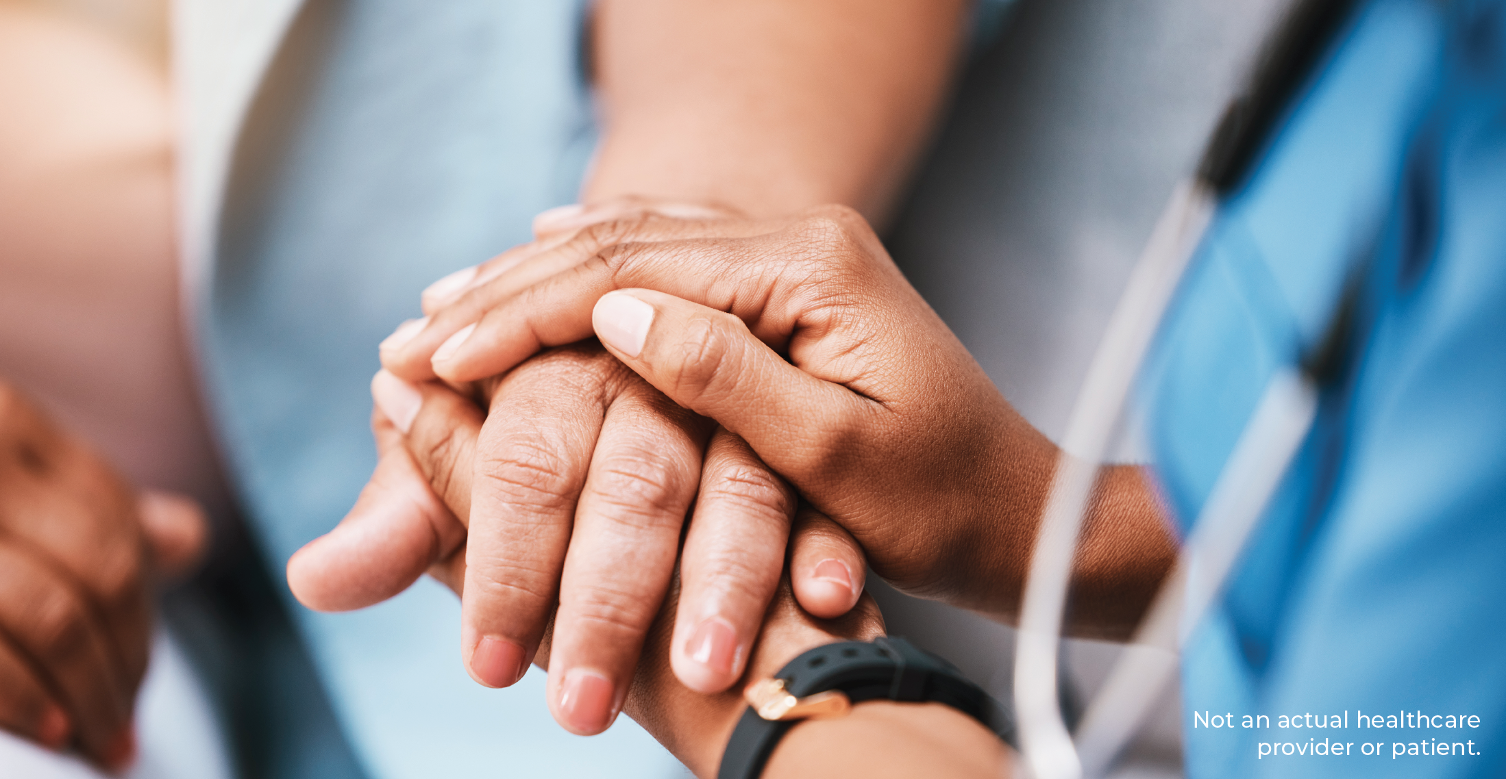 doctor holding hands